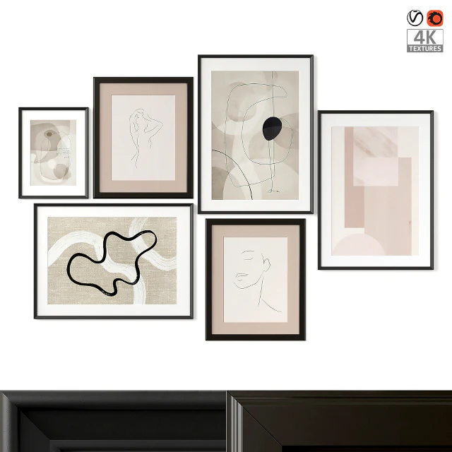 Abstract paintings set — Descargar