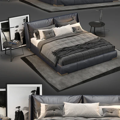 NATUZZI Fenice Bed — Ver 3