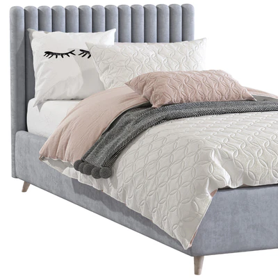 Bed with a soft headboard 7 — Ver 4