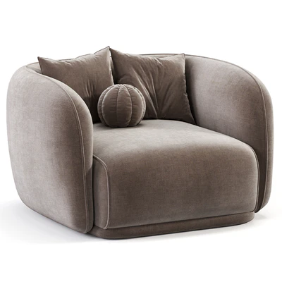 Troy Fabric Armchair — Ver 4