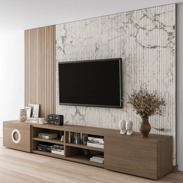 TV Wall Stone and Wood - Set 16 — Download