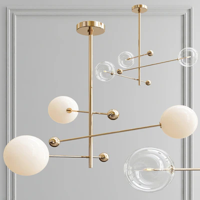 RD15 3 Arm Chandelier — Ver 2