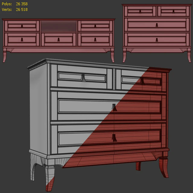 Комод  и тумба под телевизор Тельма, Гомельдрев . Dresser, Tvstand — Скачать
