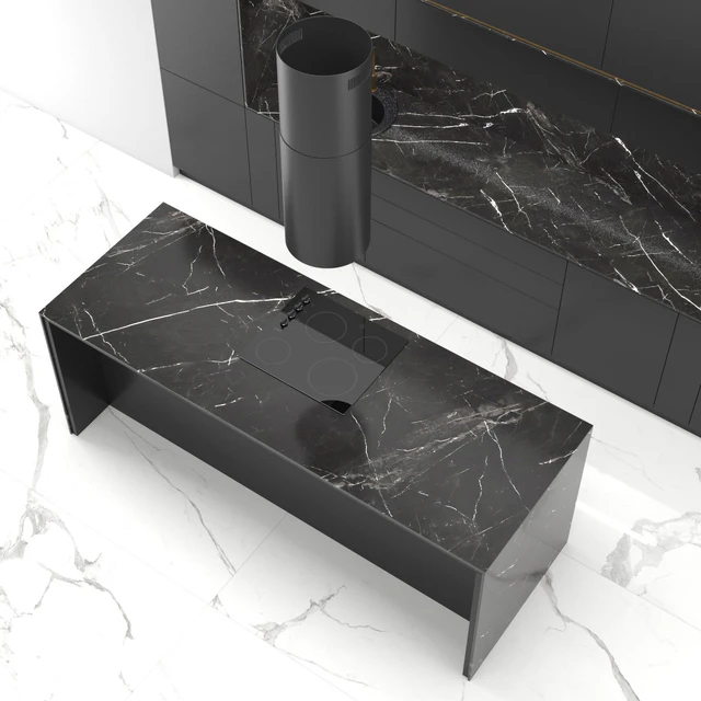 Modern straight kitchen INGE with the island 01 — Descargar