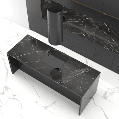 Modern straight kitchen INGE with the island 01 — Ver 3