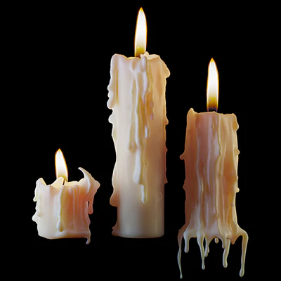 Set of molten candles 2 — Ver 1