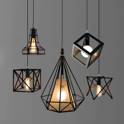 Nordic retro wrought iron industrial Chandelier part-2 — Вид 1