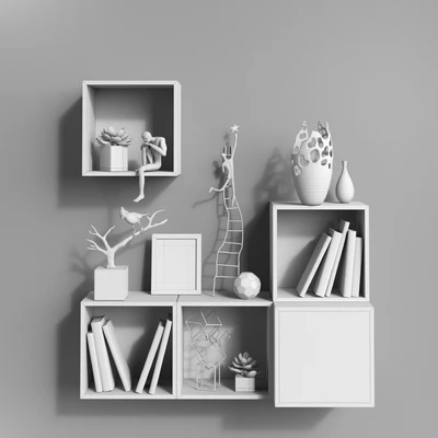 Modular furniture IKEA, accessories and decor set 7 — Ver 3