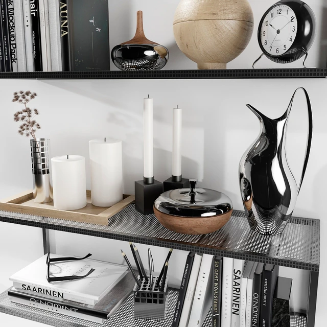 Shelves Kristina Dam with decorative filling — Descargar
