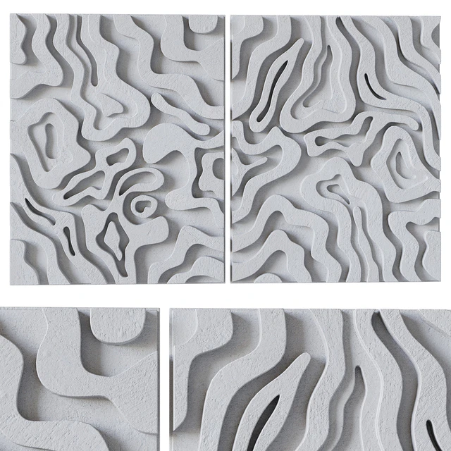Abstract painting set by Lucile Salamone — Скачать
