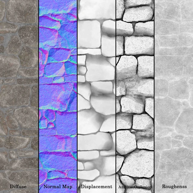 Stone Wall 16 (Seamless) — Скачать