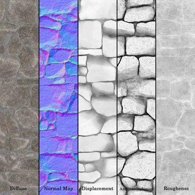 Stone Wall 16 (Seamless) — Вид 4