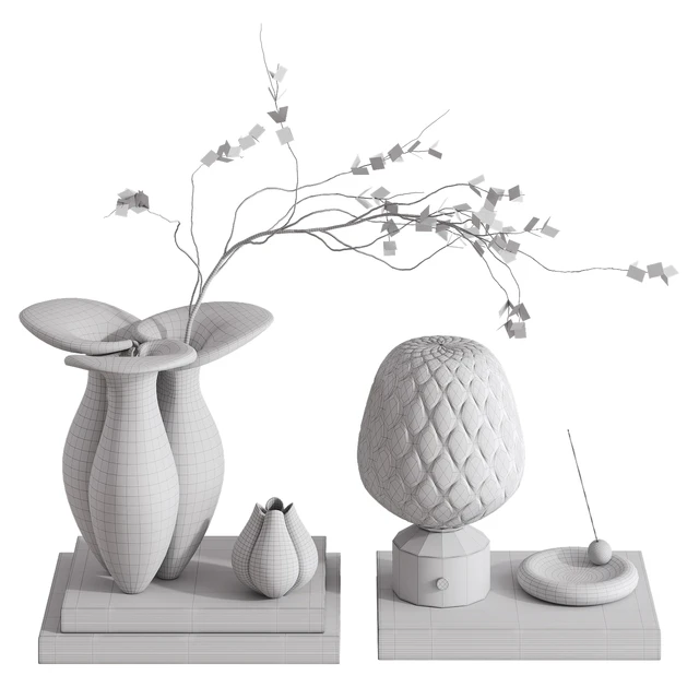 Decorative set with Lily Vase — Скачать