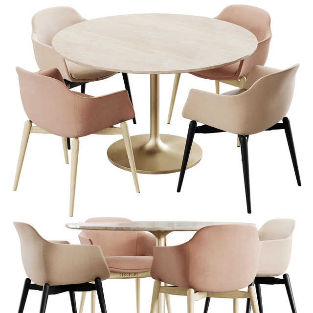 Marelli & Crate & Barrel Nero dining set — Descargar