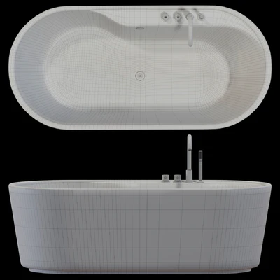 Freestanding bathtub BelBagno BB14-K — Ver 6