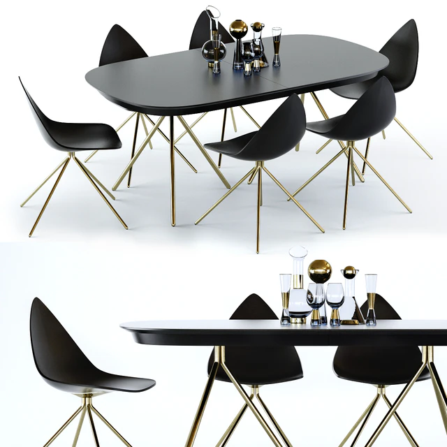 BoConcept Ottawa Table and Chair — Скачать