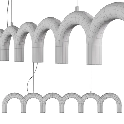 Oblure Arch LED pendant chandelier — Ver 4
