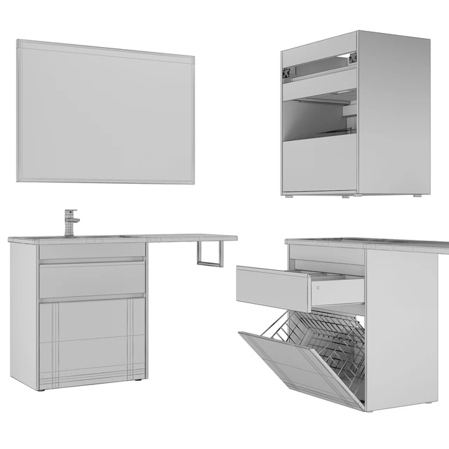 Комплект напольной мебели Токио с бк 110/120/130 L/R — Скачать