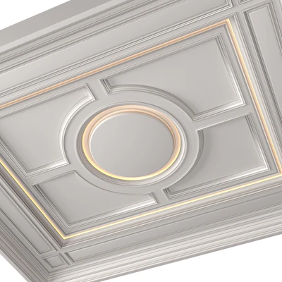 Кессонный потолок с подсветкой в классическом стиле .Modern coffered illuminated ceiling — Вид 7