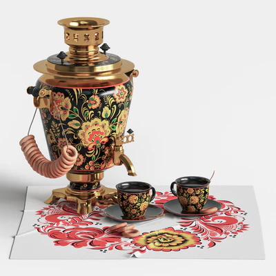 Samovar with bagels — Ver 1