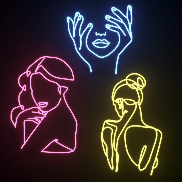 Neon Set 02 Woman — Descargar
