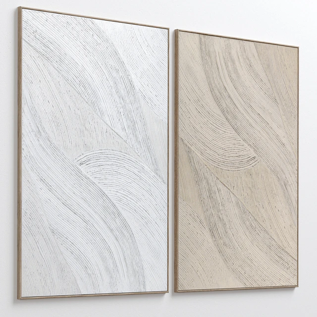 Abstract Textural Plaster Wall Art C-364 — Скачать