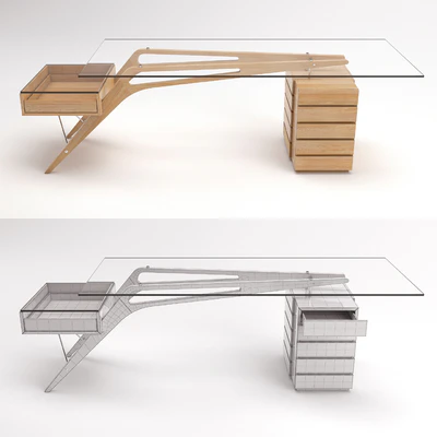 zanotta cavour writing desk — Ver 3