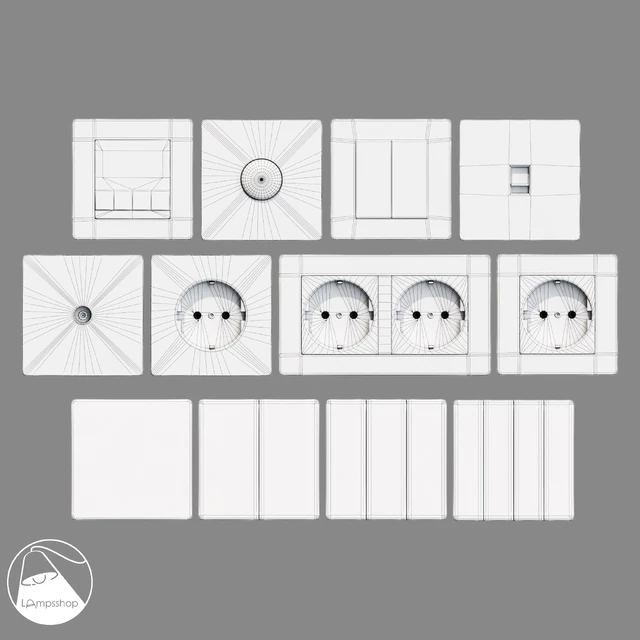 G3 Plastic A22 mat A21 Glass panel switch Lampsshop.ru — Скачать