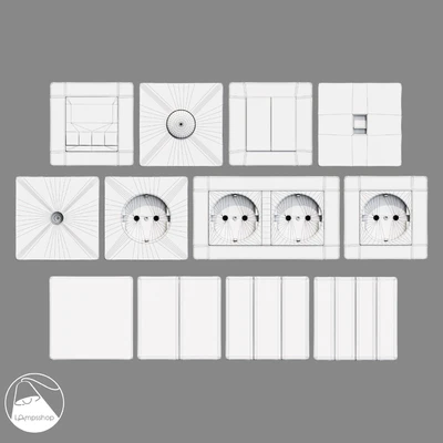 G3 Plastic A22 mat A21 Glass panel switch Lampsshop.ru — Вид 5