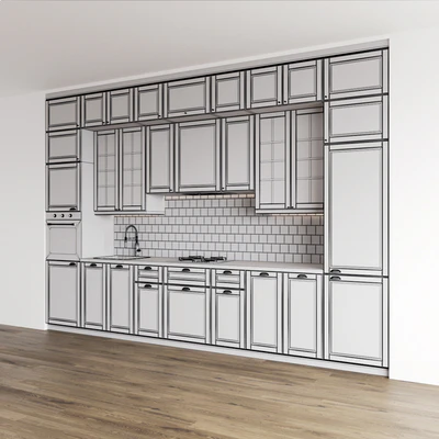 Modern kitchen IKEA BODBYN — Ver 3
