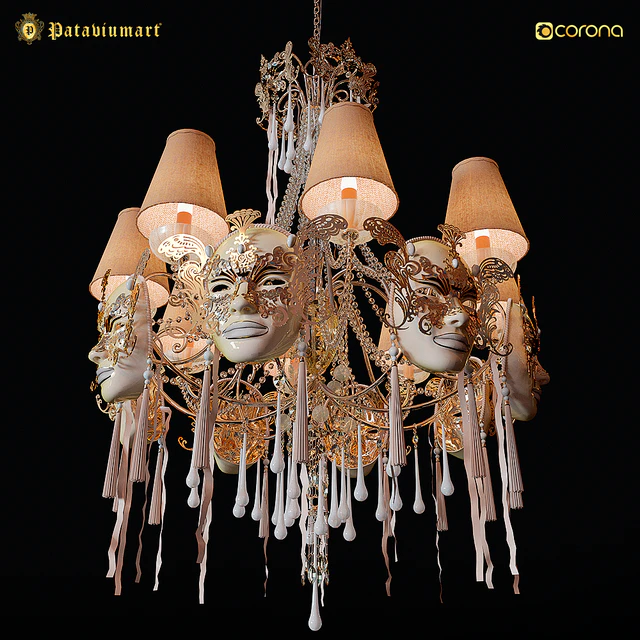CHANDELIER 8 Lights Masks of Venice — Descargar