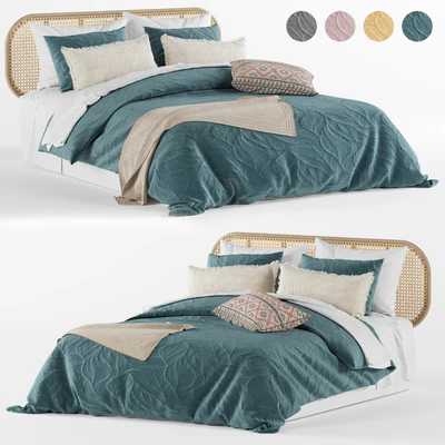 adairs bed # 4 with LUANA QUILT COVER — Ver 4