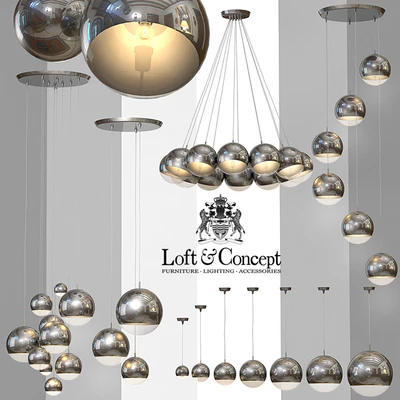 Ceiling lamp Mirror Ball — Ver 3