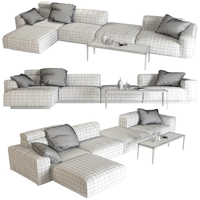 Vitra Soft Modular Sofa (vray GGX) — Вид 3