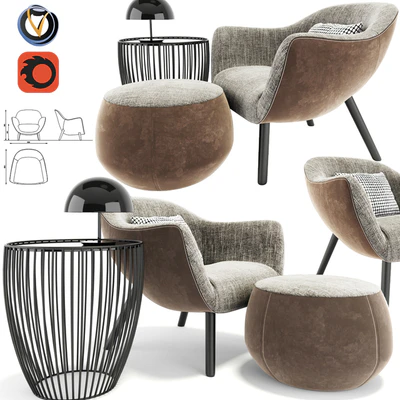 Poliform Mad Armchair Set — Вид 1