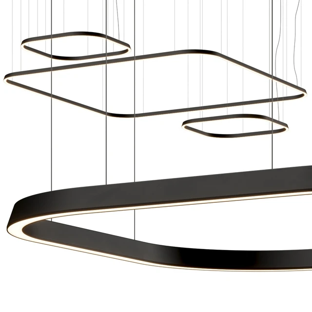 Leds C4 Geometric Square Pendant Lamps — Descargar