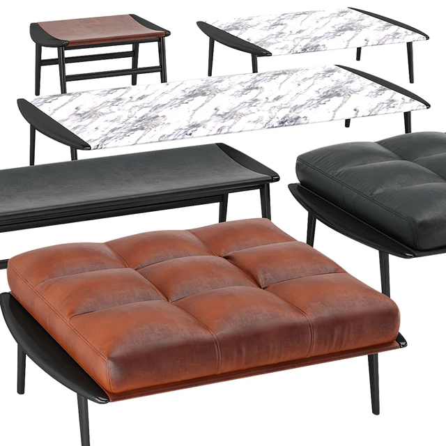 скамейка пуф minotti Fynn Gam Fratesi — Скачать
