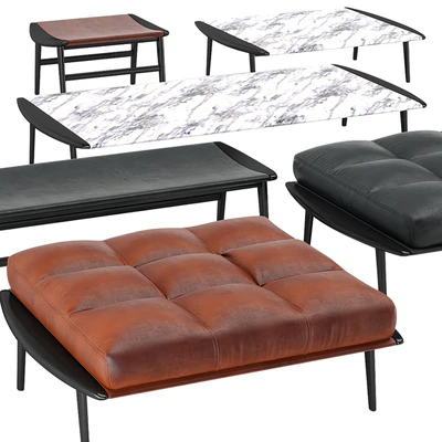 скамейка пуф minotti Fynn Gam Fratesi — Вид 4