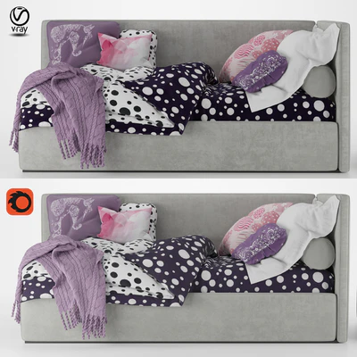 Single Beds 03 GIRLS and BOY — Ver 4
