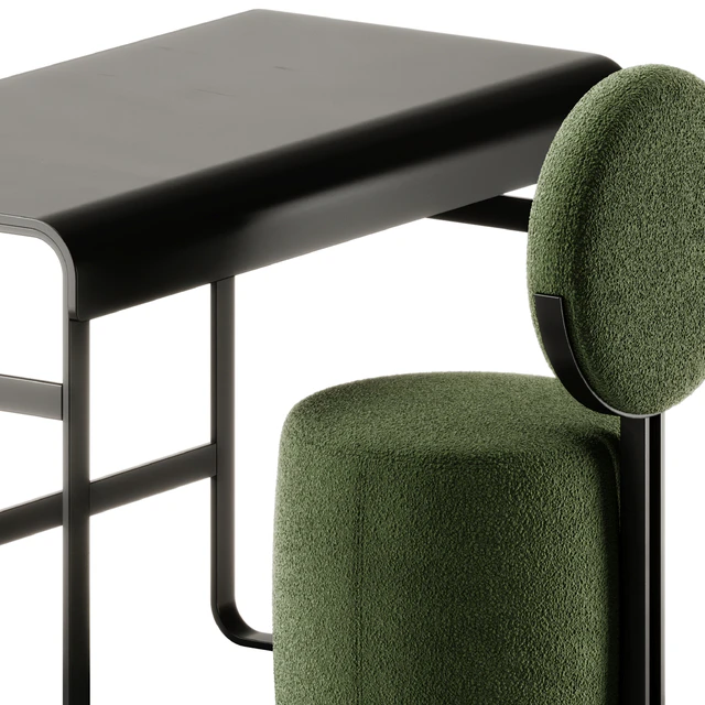 Alphabet Desk and Beauty Swivel Chair by Saba Italia — Скачать