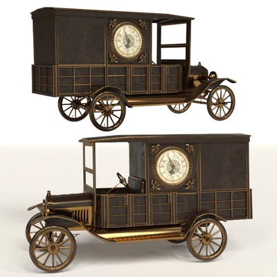 Retro car clock — Вид 1