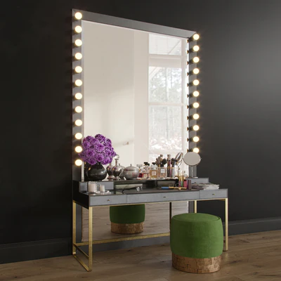 MakeUP Dressing Table Decorative Set Set 01 — Ver 1