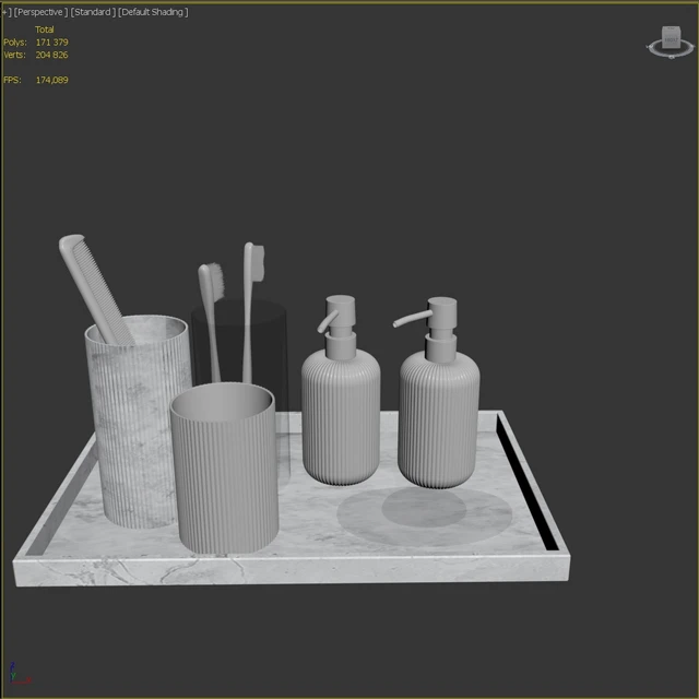 Decorative set for WC, bathroom NSV — Descargar