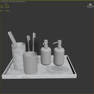 Decorative set for WC, bathroom NSV — Ver 4