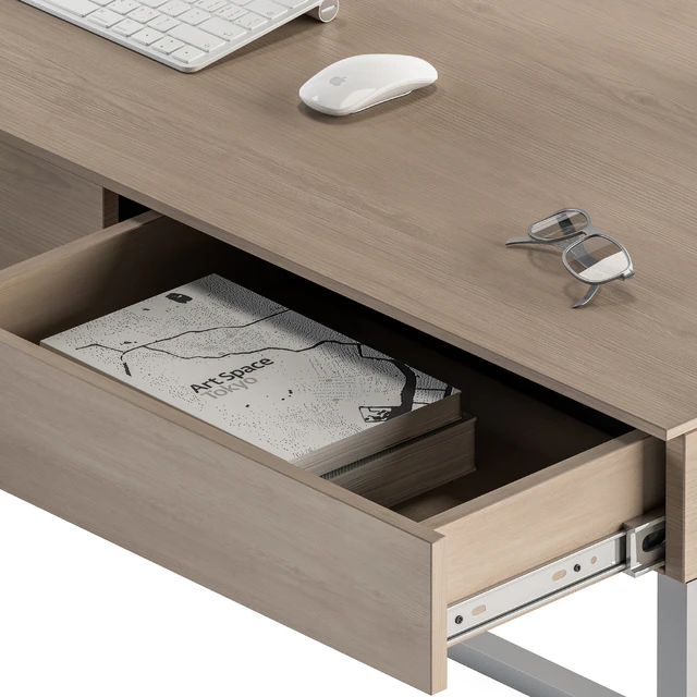 Home Office white and Wood Table - Office Furniture 280 — Descargar