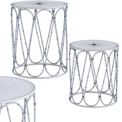 Side Table Bamboo Loop (2Set) — Ver 2