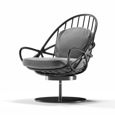 Twist Armchair Marco Corti Black — Ver 1
