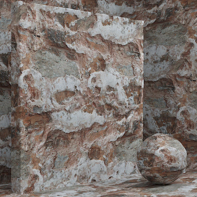 Material (seamless) - stone, plaster set 87 — Descargar