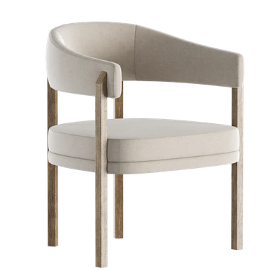 Barrel Dining Chair in Grizzly Taupe — Вид 1