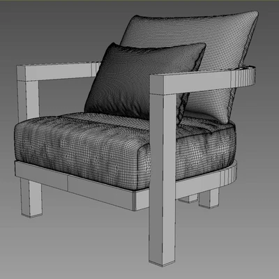 PORTOFINO TEAK LOUNGE CHAIR — View 2